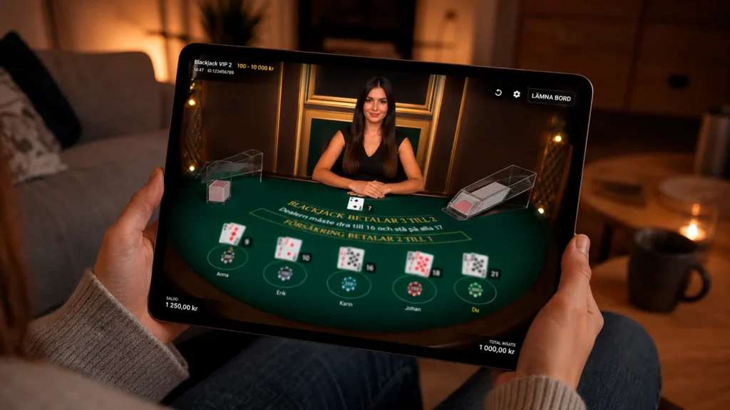 Live casino med Pay N Play och BankID-verifiering